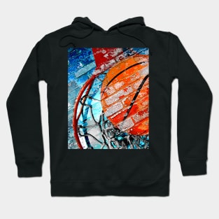 Basketball art game vs 3- Basketball artwork Hoodie